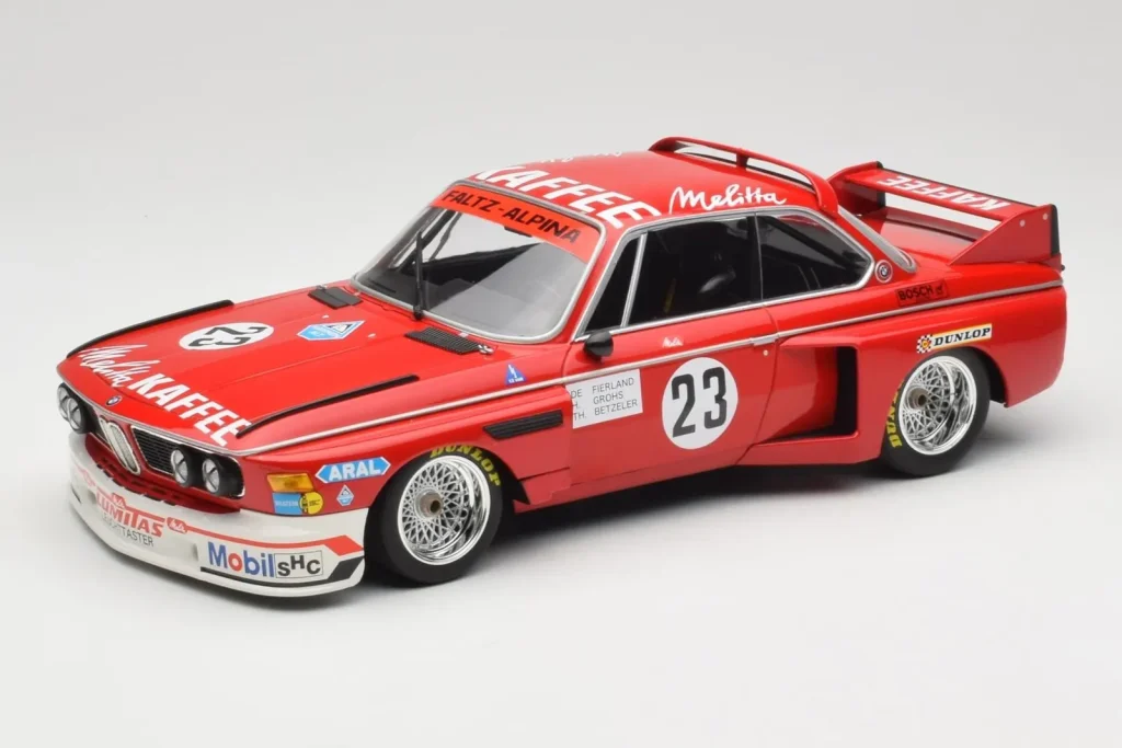 Model 1:18 BMW 3.0 CSL E9 #23 Faltz Alpina A. de Fierlant / H. Grohs Zandvoort Trophy year 1975 Minichamps