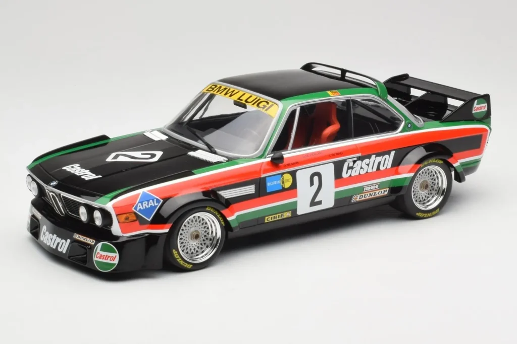 Model 1:18 BMW 3.0 CSL E9 #2 Luigi Racing J-M. de Wael / A. de Fierlant Winners GP Nurburgring year 1976 Minichamps