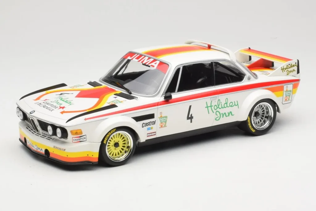 Model 1:18 BMW 3.0 CSL E9 Juma Tuning J. Corbisier / T. Joosen / L. Berndtson GP Nurburgring year 1976 Minichamps