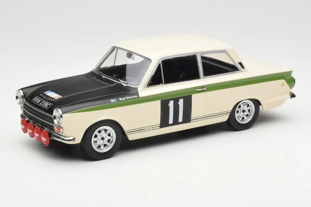 โมเดลรถ 1:18 Ford Cortina Lotus #11 B. Soderström / G. Palm RAC Rally ปี 1966 MCG