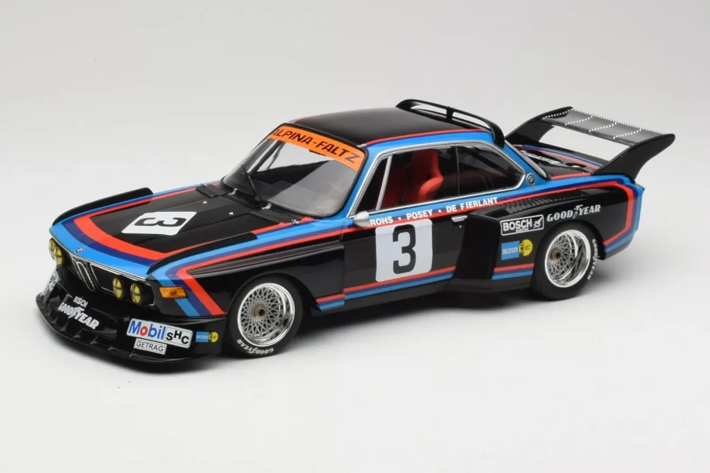 Model 1:18 BMW 3.5 CSL E9 #3 A. de Fierlant / H. Grohs 6 Hours Silverstone year 1976 Minichamps
