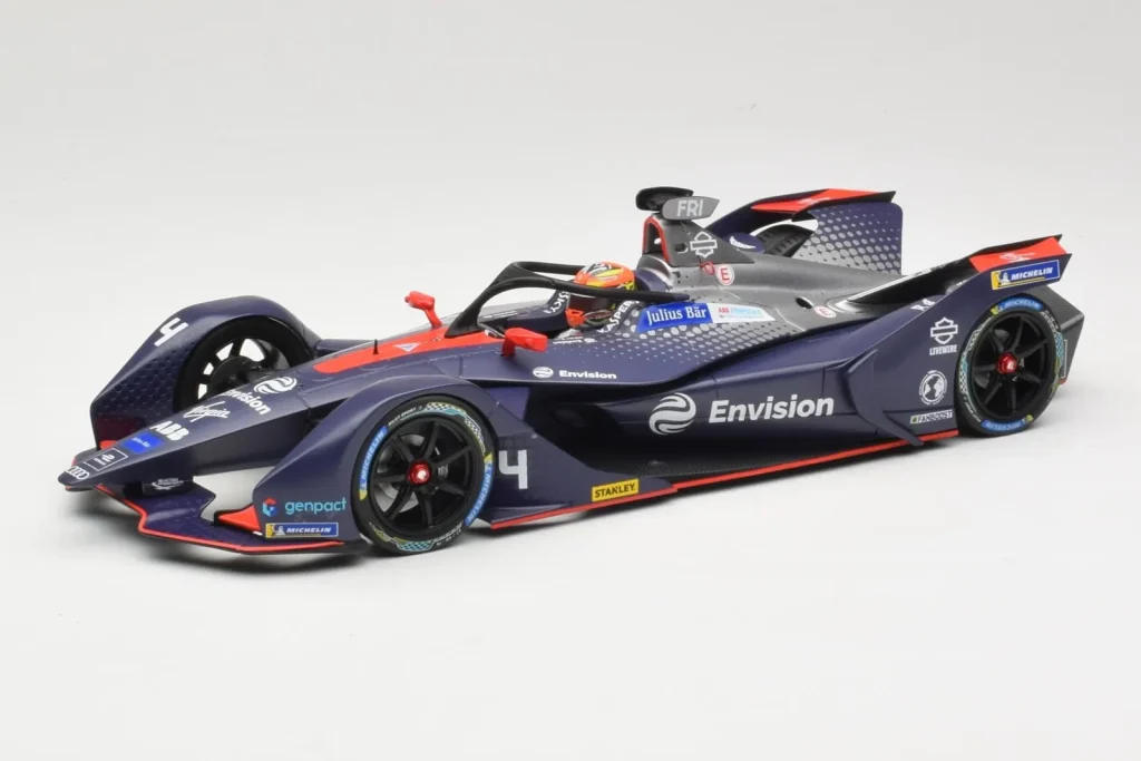 车型 1:18 Audi e-tron FE05 Envision Virgin Racing #4 R. Frijns Formula E Season 5 年 2019 Minichamps