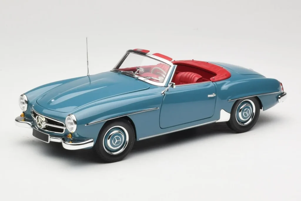 Model 1:18 Mercedes 190 SL W121 blue Minichamps
