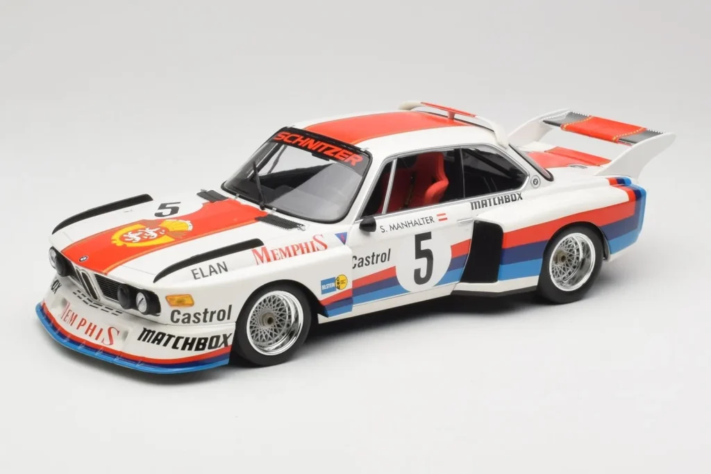 车型 1:18 BMW 3.5 CSL E9 #5 S. Manhalter Winner Havirov International 年 1977 Minichamps