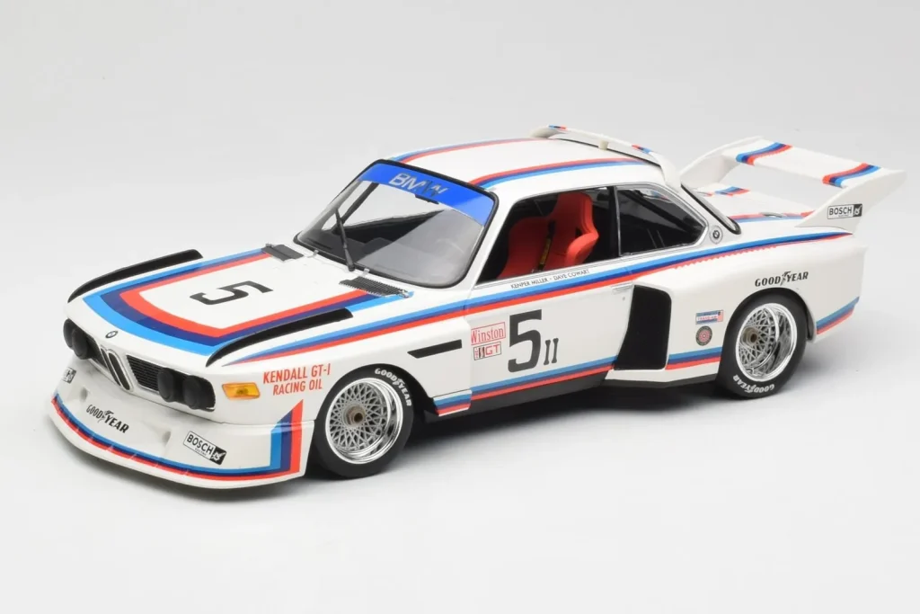 车型 1:18 BMW 3.5 CSL E9 #5 K. Miller / D. Cowart 6 Hours of Watkins Glen 年 1979 Minichamps