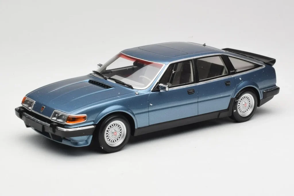 โมเดลรถ 1:18 Rover Vitesse SD1 3.5 V8 สีน้ำเงินเมทัลลิก Minichamps (มือสอง)