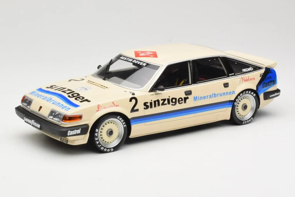 โมเดลรถ 1:18 Rover Vitesse SD1 #2 O. Manthey Austin Rover Deutschland DTM ปี 1984 Minichamps (มือสอง)