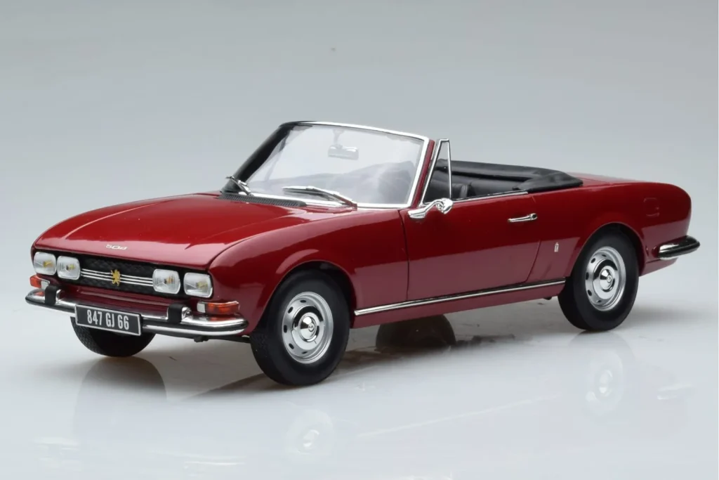 Model 1:18 Peugeot 504 Cabriolet red Norev