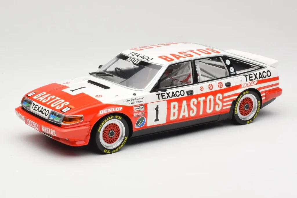 โมเดลรถ 1:18 Rover Vitesse SD1 Bastos Texaco #8 T. Walkinshaw / W. Percy Winners Donington 500km ปี 1985 Minichamps (มือสอง)