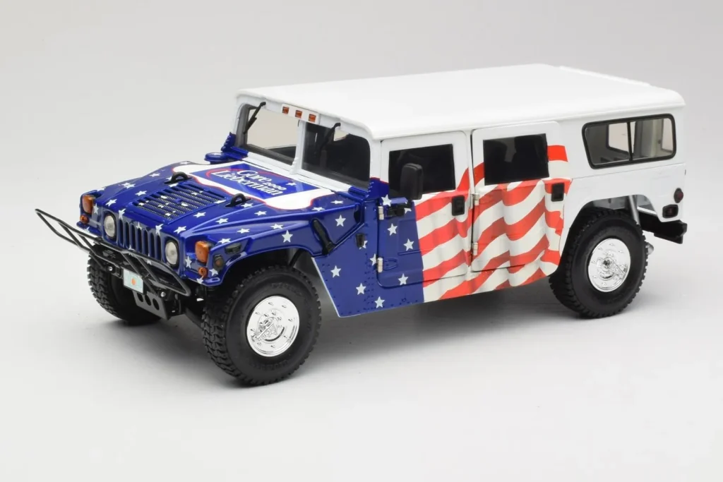 โมเดลรถ 1:18 Hummer H1 AM General Gore-Lieberman Humvee America Exoto (มือสอง)