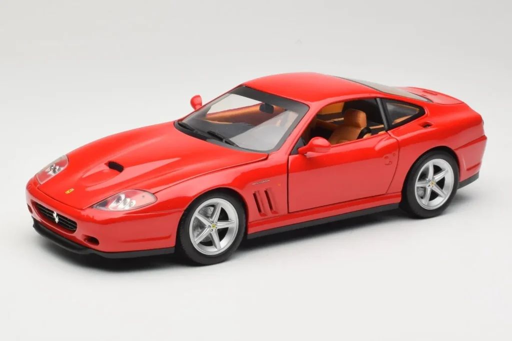 โมเดลรถ 1:18 Ferrari 575M Maranello สีแดง Hot Wheels (มือสอง)