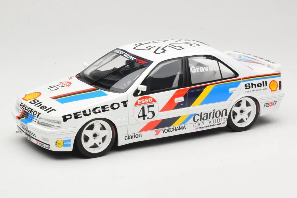 โมเดลรถ 1:18 Peugeot 405 Mi16 #45 Team Peugeot Talbot Sport R. Gravett BTCC ปี 1992 Otto