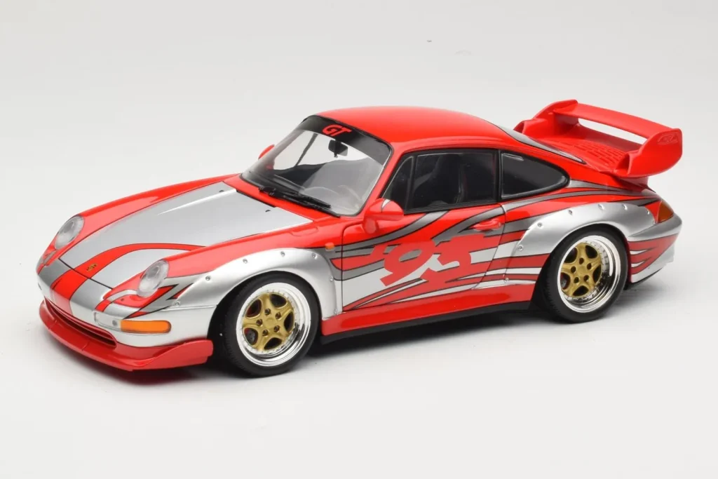 车型 1:18 Porsche 911 993 GT2 Street Racing Decoration UT Models