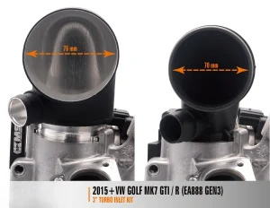 ท่อเข้าเทอร์โบ MST Volkswagen Golf MK7 / Audi MQB 3 นิ้ว VW-MK710