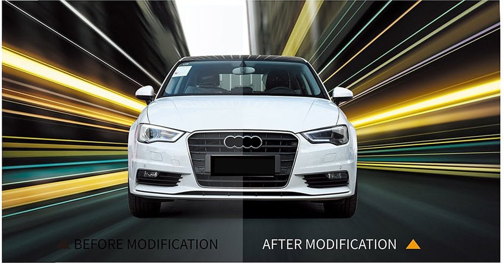 ไฟหน้า LED AUDI A3 8V ปี 14-17 ทรง SHIYU