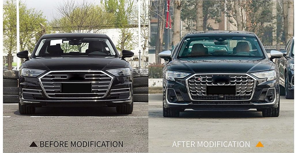 ไฟหน้า LED แมทริกซ์ AUDI A8 D5 ปี 18-22 ทรง SHIYU
