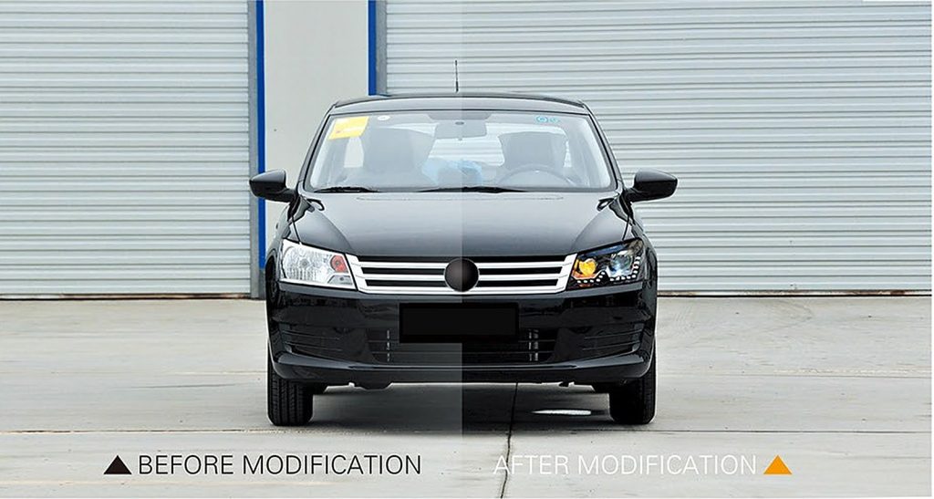 ไฟหน้า ซีนอน Volkswagen Santana ปี 13-16 ทรง SHIYU