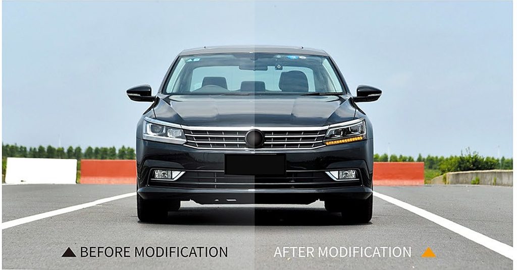 ไฟหน้า LED Volkswagen Passat ปี 16-18 ทรง SHIYU