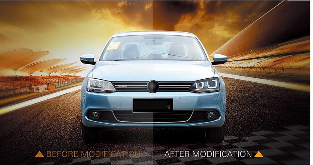 ไฟหน้า ซีนอน Volkswagen Sagitar ปี 12-17 ทรง SHIYU (ทรง U คู่ · ทรง U)