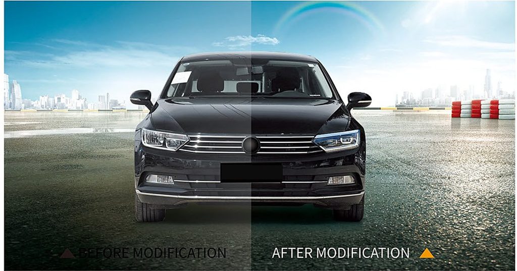 ไฟหน้า LED Volkswagen Passat ปี 17-19 ทรง SHIYU (ทรง U คู่ · ทรง U เดี่ยว)