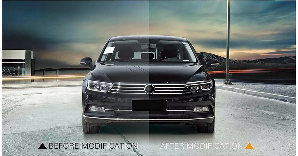 ไฟหน้า LED Volkswagen Passat ปี 17-19 ทรง SHIYU (ทรงปี 20)