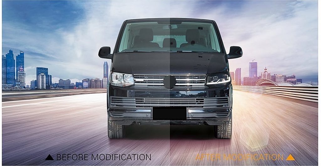 ไฟหน้า LED Volkswagen Caravelle T6 ปี 16-19 ทรง SHIYU