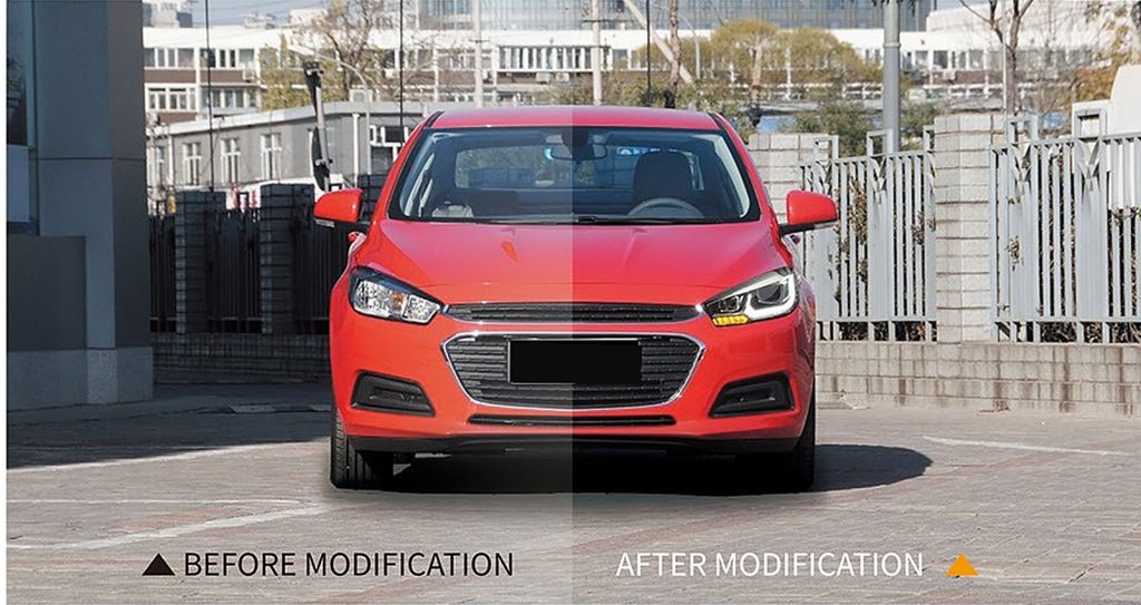 ไฟหน้า ซีนอน Chevrolet Cruze โฉมใหม่ ปี 15-16 ทรง SHIYU
