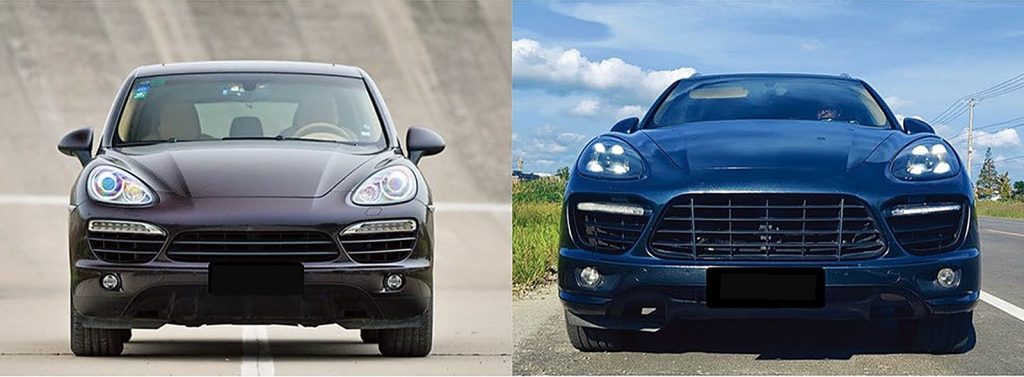 ไฟหน้า LED แมทริกซ์ PORSCHE Cayenne ปี 11-14 ทรง SHIYU