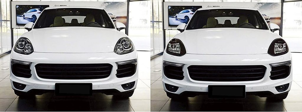 ไฟหน้า LED PORSCHE Cayenne ปี 15-17 ทรง SHIYU (ทรงปี 19 · ทรง Y019)