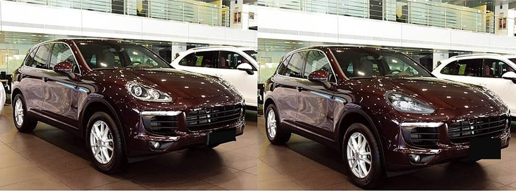ไฟหน้า LED แมทริกซ์ PORSCHE Cayenne ปี 15-17 ทรง SHIYU