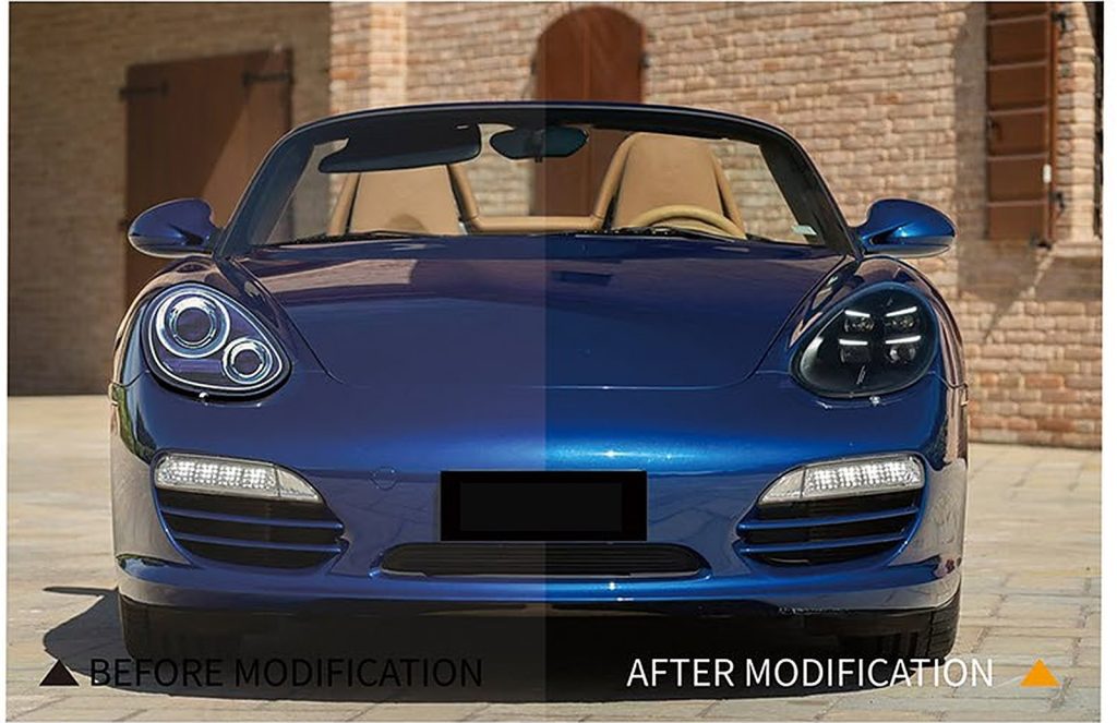 ไฟหน้า LED แมทริกซ์ PORSCHE 718 987 ปี 09-12 ทรง SHIYU