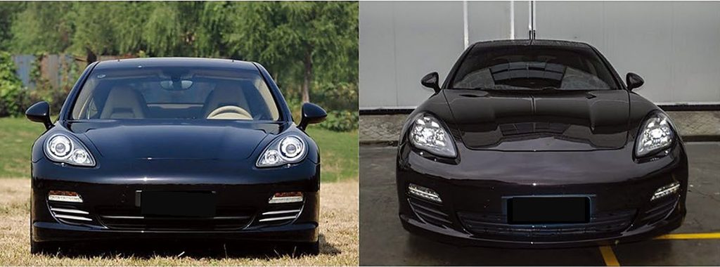 ไฟหน้า LED PORSCHE Panamera ปี 10-13 ทรง SHIYU (ทรง PDLS)