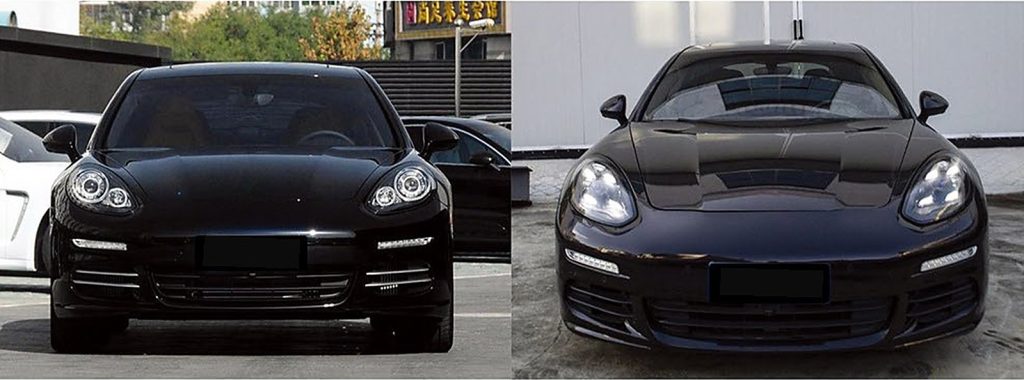 ไฟหน้า LED แมทริกซ์ PORSCHE Panamera ปี 14-16 ทรง SHIYU