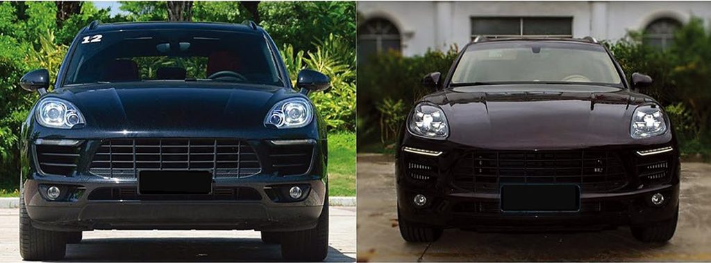 ไฟหน้า LED แมทริกซ์ PORSCHE Macan ปี 14-17 ทรง SHIYU