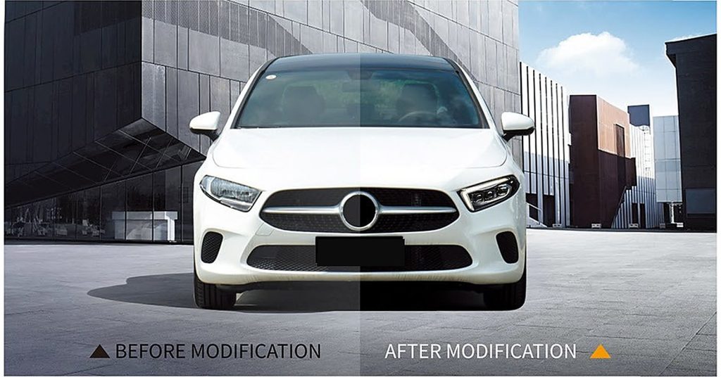 Headlights LED MERCEDES BENZ A-Class W177 year 19-22 style SHIYU