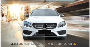 ไฟหน้า ซีนอน MERCEDES BENZ C-Class W205 ปี 15-21 ทรง SHIYU