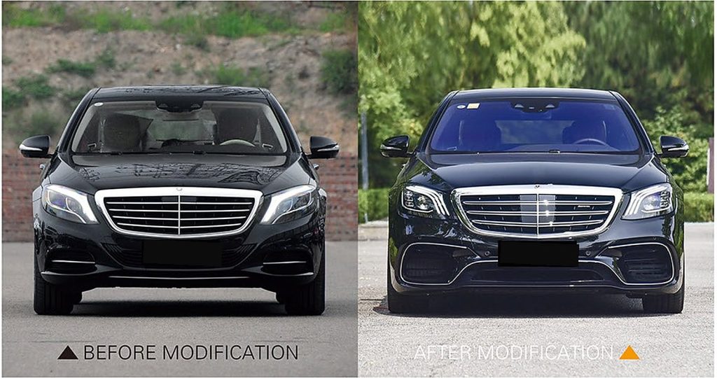 ไฟหน้า LED MERCEDES BENZ S-Class W222 ปี 14-17 ทรง SHIYU (ทรงปี 18)