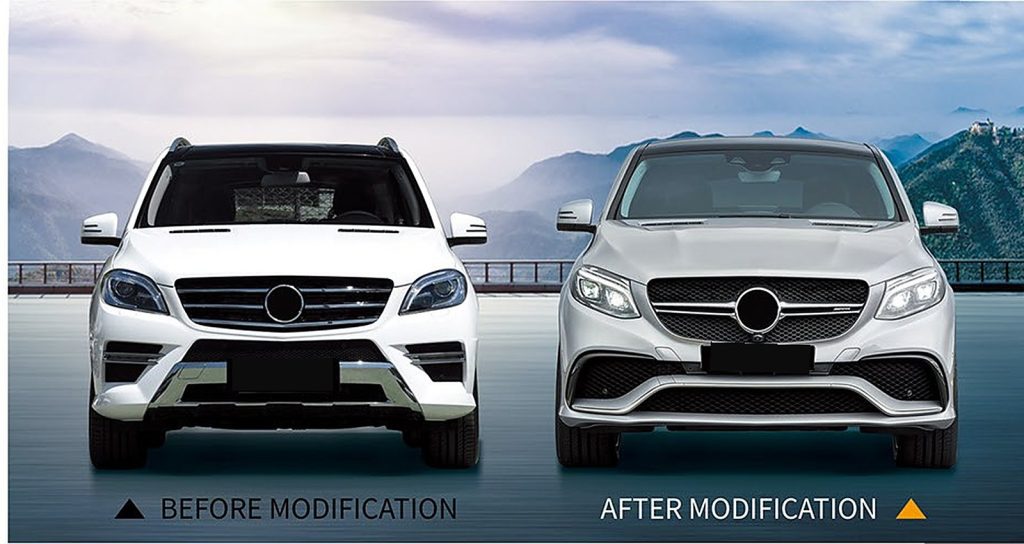 ไฟหน้า MERCEDES BENZ ML-Class W166 ปี 12-15 ทรง SHIYU (ทรงปี 15)