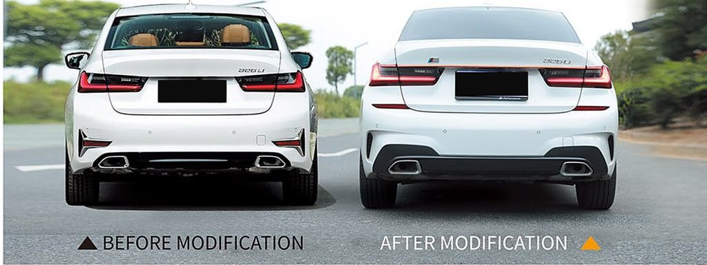 ไฟท้าย LED เส้นยาว BMW 3 Series G20 ปี 20-22 ทรง SHIYU