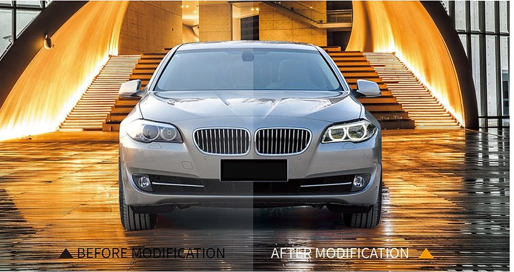 ไฟหน้า LED BMW 5 Series F10 ปี 11-17 ทรง SHIYU