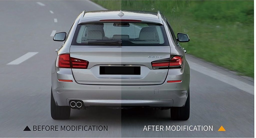 ไฟท้าย LED BMW 5 Series F11 ปี 11-17 ทรง SHIYU (ทรงปี 21)