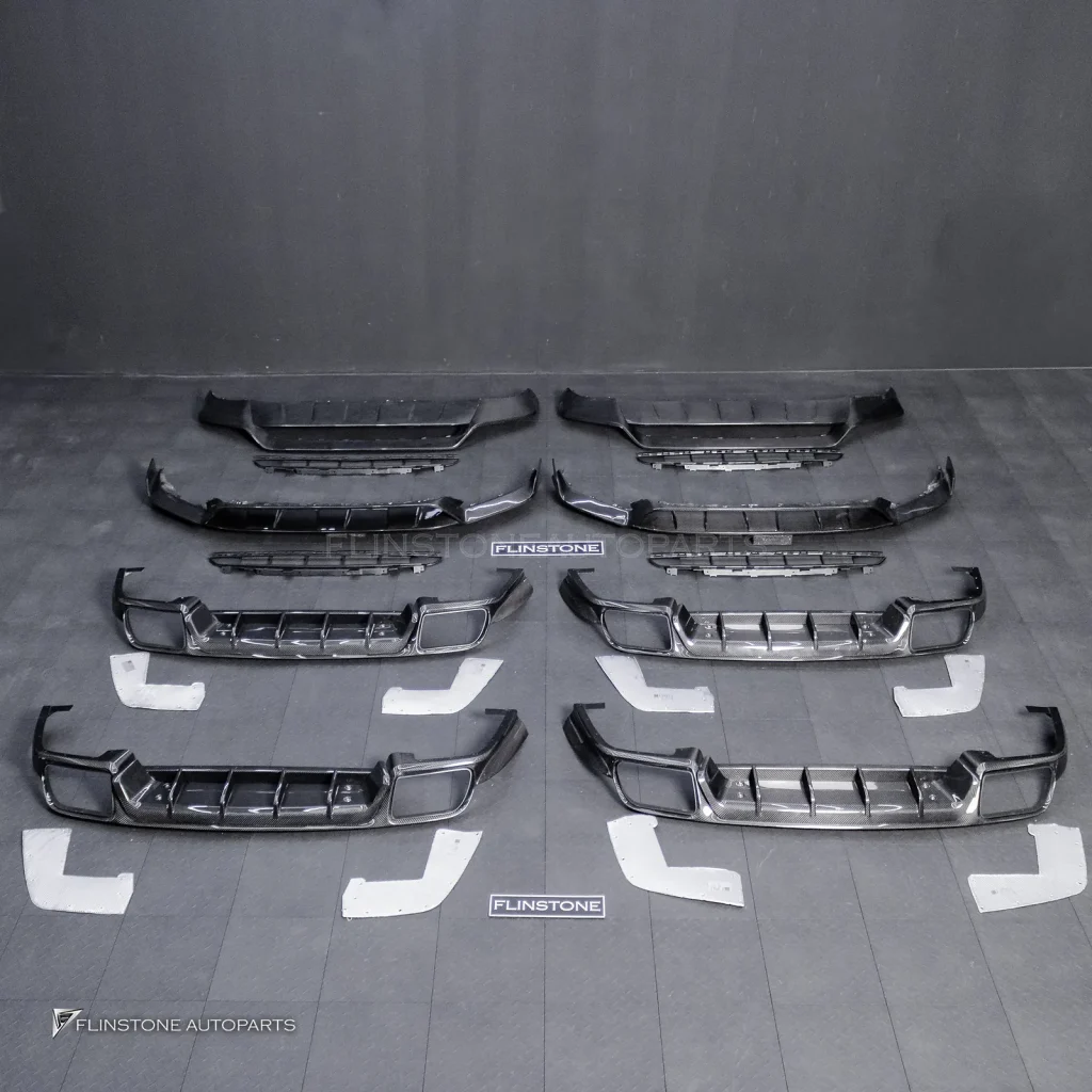 ลิ้นหน้า Carbon Fiber Porsche Cayenne Turbo GT Per Facelift E3.2 9Y0.2 ทรง USUS Autoclave V.1 + V.2 + ดิฟฟิวเซอร์ท้าย Carbon Fiber Porsche Cayenne E3.2 9Y0.2 ทรง USUS Autoclave V.1