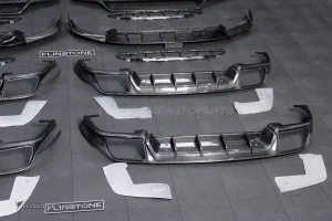 ลิ้นหน้า Carbon Fiber Porsche Cayenne Turbo GT Per Facelift E3.2 9Y0.2 ทรง USUS Autoclave V.1 + V.2 + ดิฟฟิวเซอร์ท้าย Carbon Fiber Porsche Cayenne E3.2 9Y0.2 ทรง USUS Autoclave V.1