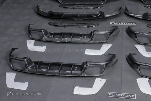 ลิ้นหน้า Carbon Fiber Porsche Cayenne Turbo GT Per Facelift E3.2 9Y0.2 ทรง USUS Autoclave V.1 + V.2 + ดิฟฟิวเซอร์ท้าย Carbon Fiber Porsche Cayenne E3.2 9Y0.2 ทรง USUS Autoclave V.1