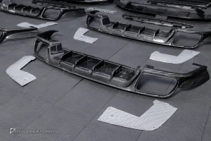 ลิ้นหน้า Carbon Fiber Porsche Cayenne Turbo GT Per Facelift E3.2 9Y0.2 ทรง USUS Autoclave V.1 + V.2 + ดิฟฟิวเซอร์ท้าย Carbon Fiber Porsche Cayenne E3.2 9Y0.2 ทรง USUS Autoclave V.1