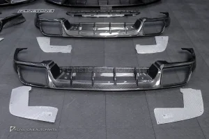 ลิ้นหน้า Carbon Fiber Porsche Cayenne Turbo GT Per Facelift E3.2 9Y0.2 ทรง USUS Autoclave V.1 + V.2 + ดิฟฟิวเซอร์ท้าย Carbon Fiber Porsche Cayenne E3.2 9Y0.2 ทรง USUS Autoclave V.1