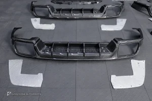 ลิ้นหน้า Carbon Fiber Porsche Cayenne Turbo GT Per Facelift E3.2 9Y0.2 ทรง USUS Autoclave V.1 + V.2 + ดิฟฟิวเซอร์ท้าย Carbon Fiber Porsche Cayenne E3.2 9Y0.2 ทรง USUS Autoclave V.1