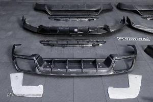 ลิ้นหน้า Carbon Fiber Porsche Cayenne Turbo GT Per Facelift E3.2 9Y0.2 ทรง USUS Autoclave V.1 + V.2 + ดิฟฟิวเซอร์ท้าย Carbon Fiber Porsche Cayenne E3.2 9Y0.2 ทรง USUS Autoclave V.1