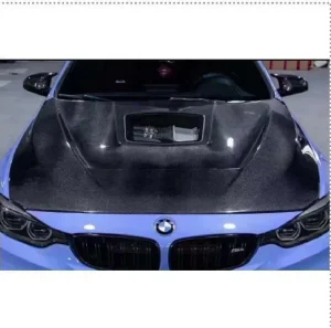 ฝากระโปรงหน้า Carbon Fiber BMW M3 M4 F80 F82 F83 ฝาโชว์เครื่อง ช่องกระจกใส