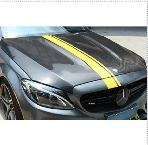 Front Hood Carbon Fiber Benz C Class W205 style AMG